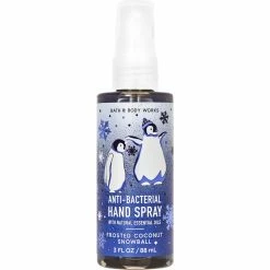 Discount 🎁 Bath & Body Works Snow Beautiful Frosted Coconut Snowball Sanitizer Spray 3 Oz. 🎁