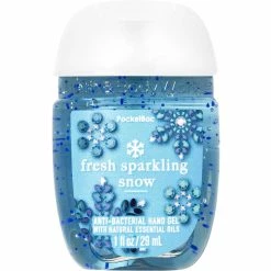 Discount 😀 Bath & Body Works Snow Beautiful Decor: Fresh Sparkling Snow Hand Sanitizer 🎁