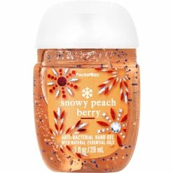 New 🛒 Bath & Body Works Snow Beautiful Decor Snowy Peach Berry Pocketbac 🥰