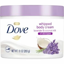 Coupon 🔔 Dove Whipped Lavender And Coconut Milk Body Cream 10 Oz. ❤️