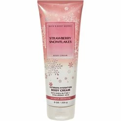 New 🎁 Bath & Body Works Holiday Faceted: Strawberry Snowflake Body Cream 🛒