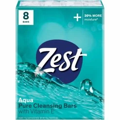 Cheap ⌛ Zest Clean Aqua Refreshing Bar Soap 8 Ct., 4 Oz. ❤️