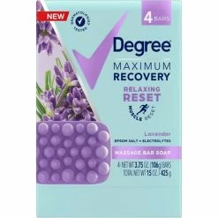 Buy 😉 Degree Deep Clean Massage Bar Soap Lavender 4 Ct. 🌟