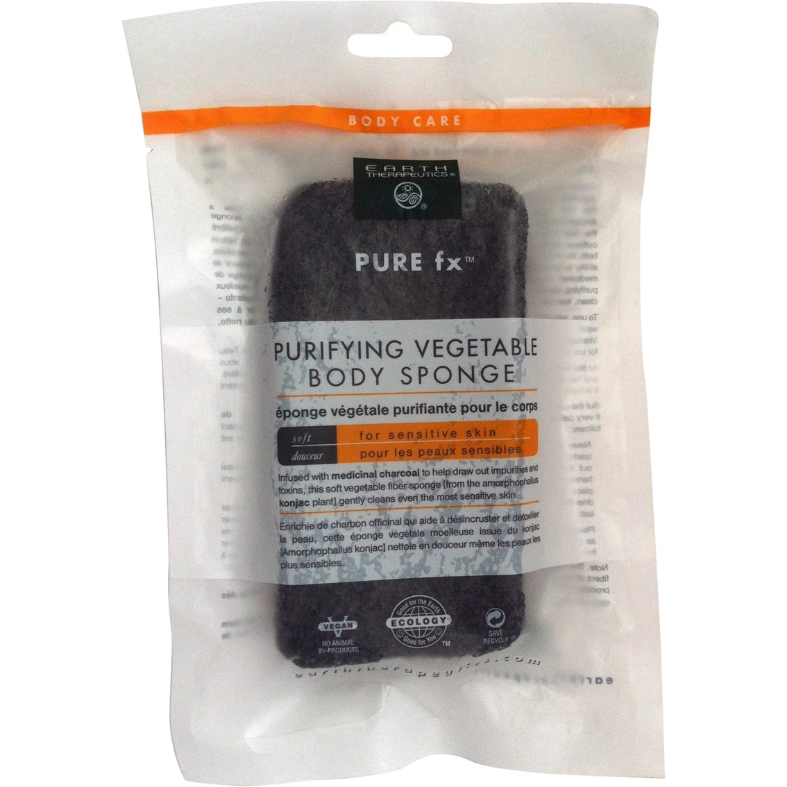Promo 🤩 Earth Therapeutics Charcoal Vegetable Body Sponge ⭐ 1 Promo 🤩 Earth Therapeutics Charcoal Vegetable Body Sponge ⭐