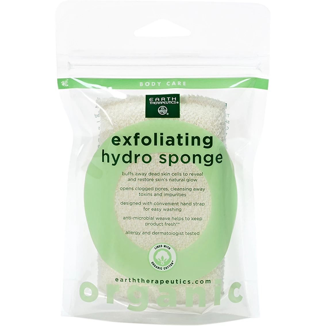 Hot Sale 🤩 Earth Therapeutics Organic Exfoliating Hydro Cotton Square Sponge ✨ 1 Hot Sale 🤩 Earth Therapeutics Organic Exfoliating Hydro Cotton Square Sponge ✨