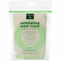 Cheap 😉 Earth Therapeutics Organic Cotton Exfoliating Wash Towel With Straps 😀