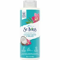 Best Sale ❤️ St. Ives Coconut Water & Orchid Plant Based Natural Body Wash 16 Oz. 🎉