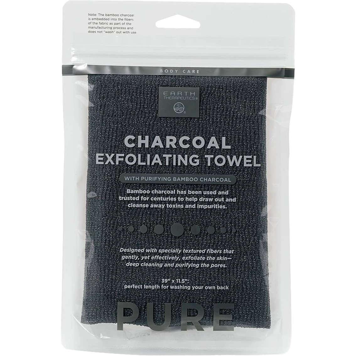 Hot Sale π€© Earth Therapeutics Charcoal Exfoliating Towel Pure Black π 1 Hot Sale π€© Earth Therapeutics Charcoal Exfoliating Towel Pure Black π