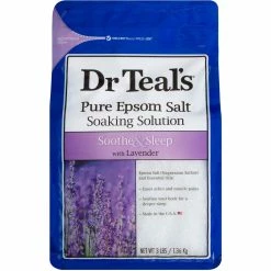 Brand new 😀 Dr Teal's Lavender Pure Epsom Salt Soaking Solution 3 Lb. Bag 🛒
