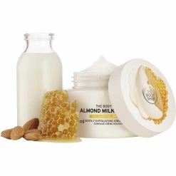Cheapest 🎉 The Body Shop Almond Milk & Honey Body Scrub 8.4 Oz. ✔️