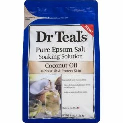 Promo 🛒 Dr Teal's Coconut Oil Pure Epsom Salt Soaking Solution 3 Lb. 🧨