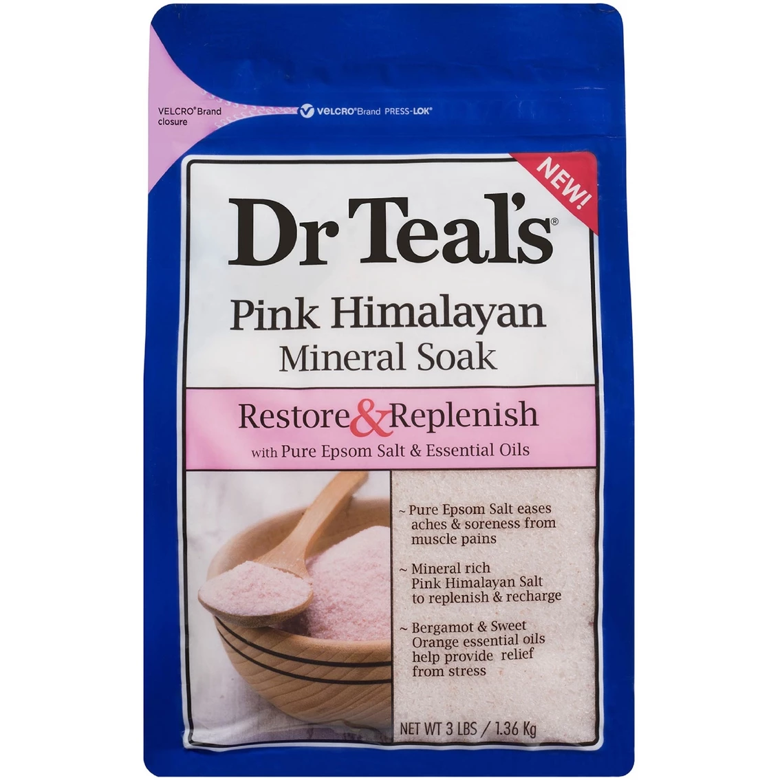 Best Pirce ⌛ Dr Teal's Pink Himalayan Mineral Soak, 3 Lb. ❤️ 1 Best Pirce ⌛ Dr Teal's Pink Himalayan Mineral Soak, 3 Lb. ❤️