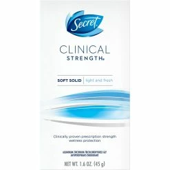 Best Pirce ✨ Secret Clinical Strength Light And Fresh Advanced Solid Antiperspirant Deodorant 🎁