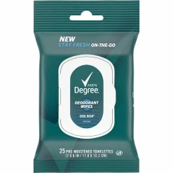 Best deal 😉 Degree On The Go Cool Rush Deodorant Wipes 25 Ct. 😉