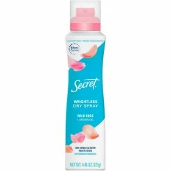 Best Pirce ⭐ Secret Dry Spray Antiperspirant Deodorant, Wild Rose And Argan Oil, 4.1 Oz. 💯