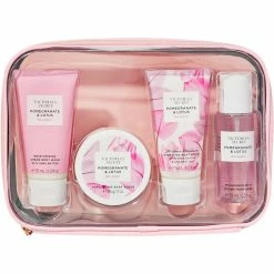 Hot Sale ✔️ Victoria's Secret Pomegranate And Lotus 4 Pc. Gift Set 🌟