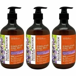 Discount 👍 Natural Solution Himalayan Pink Salt Liquid Soap With Lavender 3 Pk. ⌛