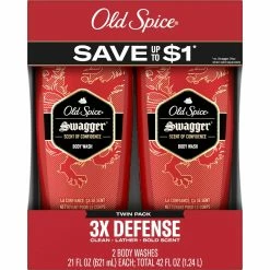 Outlet ⌛ Old Spice Red Zone Swagger Body Wash Twin Pack ✨