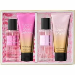 New ⭐ Victoria's Secret TMC Pure Seduction And Velvet Petals Mist And Lotion Coffret 🎉