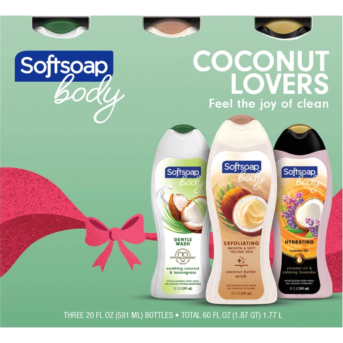 Hot Sale 😍 Soft Soap Coconut Lovers Body Wash 3 Pc. Gift Set, 20 Oz. Each ❤️ 1 Hot Sale 😍 Soft Soap Coconut Lovers Body Wash 3 Pc. Gift Set, 20 Oz. Each ❤️