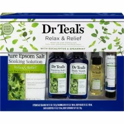 Top 10 ❤️ Dr Teal's Eucalyptus And Spearmint Relax And Relief Full Regimen 5 Pc. Gift Set 😀